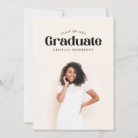 Modern Retro Photo Graduation