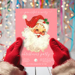 Modern Retro Santa Merry Christmas Party Invitatio Invitation<br><div class="desc">Invite your naughty or nice friends to this awesome Christmas Party with a vintage Santa Clause and fun typography. All wording can be changed to fit your Holiday Christmas needs. o make more changes go to Personalise this template. On the bottom you’ll see “Want to customise this design even further?...</div>