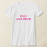 Modern Retro Space Bachelorette T-Shirt<br><div class="desc">Modern Retro Space Bachelorette T-Shirt</div>