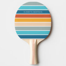 Modern Retro Sunset Stripes Personalised 