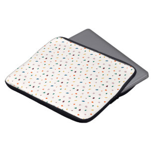 Modern Retro Terrazzo Print Laptop Sleeve
