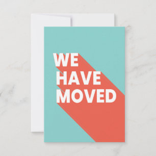 Modern Retro We Have Moved Bold Typography Announcement