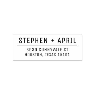 Modern Return Address Stamp