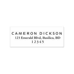 Modern Return Address Stamp Create Your Own Custom