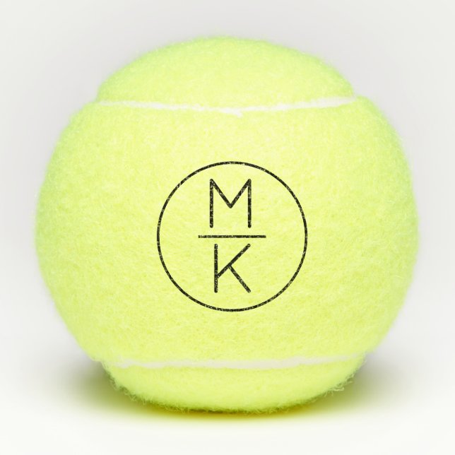 Modern RF Split Monogram Tennis Balls (Front)