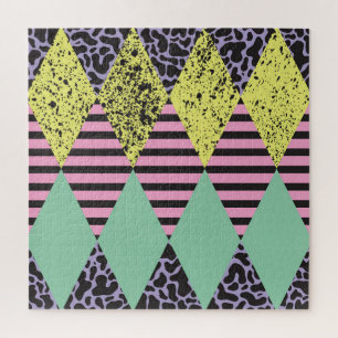 Modern Rhombus: Abstract Seamless Style. Jigsaw Puzzle