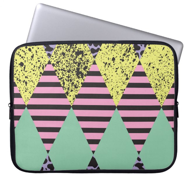 Modern Rhombus: Abstract Seamless Style. Laptop Sleeve (Front)