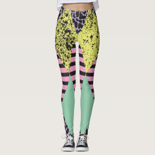 Modern Rhombus: Abstract Seamless Style. Leggings