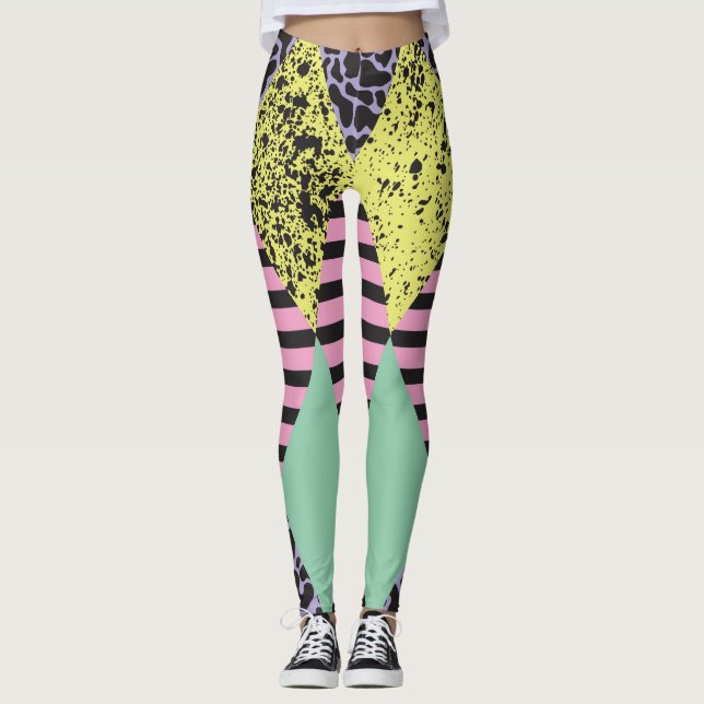 Modern Rhombus: Abstract Seamless Style. Leggings (Front)
