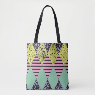 Modern Rhombus: Abstract Seamless Style. Tote Bag
