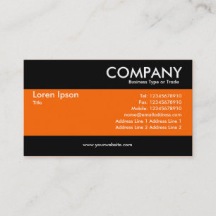 Modern - Rich Orange Business Card