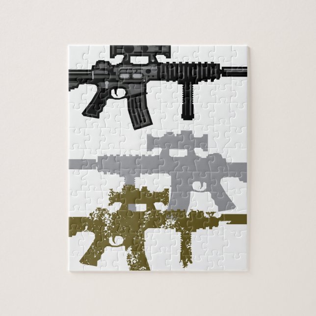 Modern Rifle Jigsaw Puzzle (Vertical)