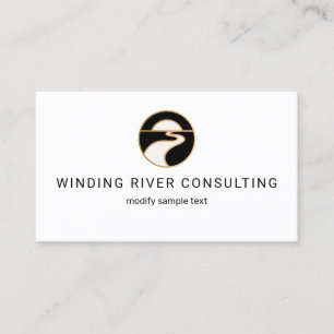 Modern River Sun Horizon Professional Logo Business Card