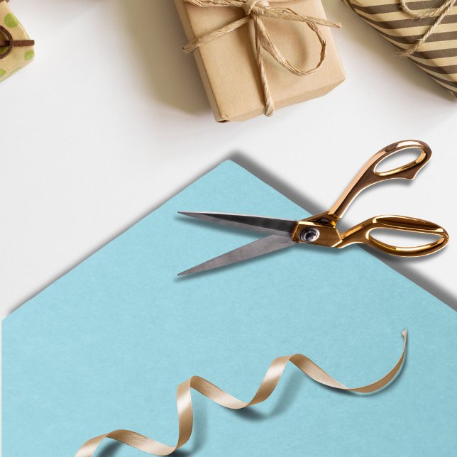 Modern Robbin Egg Blue Plain Coloured Birthday Tissue Paper (Creator Uploaded)