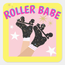Modern Roller Babe Skater Derby Skating Gift   