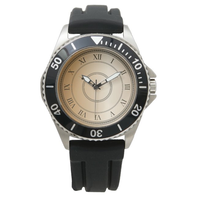 Modern Roman Number Unisex   Watch (Front)