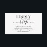 Modern Romantic, Black Script, Online RSVP website Enclosure Card<br><div class="desc">This is the Modern Beautiful Romantic,  RSVP card,  in simple Black script,  for your wedding Invitation respond,  or party celebration enclosure card. You can change the font colours,  and add your wedding website details by using Zazzle text editing tool. #TeeshaDerrick</div>