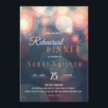 Modern Romantic Bokeh Lights Rehearsal Dinner Invitation<br><div class="desc">Modern Romantic Colourful Bokeh Lights Birthday Party / Dinner Party / Rehearsal Dinner Party / Couple's Shower / Corporate Company Party / Christmas Holiday Dinner Party Custom Invitation. Can easily be altered to suit your other celebration/occasion needs by changing the text. 1) To change the text only, use the personalise...</div>