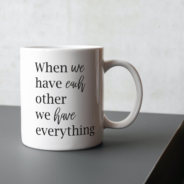 Modern Romantic Couple Quote Lovely Gift Mug (Creator Uploaded)