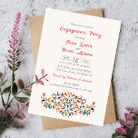 Modern Romantic Elegant Floral Engagement Party Invitation<br><div class="desc">Beautiful Invitation to celebrate Special occasions and festivals comes with digital and E-invitation as per your request. We would love to replicate our designs to make multiple products like rsvp cards, labels envelopes, and more. Customisation is available for ready to print on request at info@shamaurcreatif@gmail.com Look Forward to hearing from...</div>
