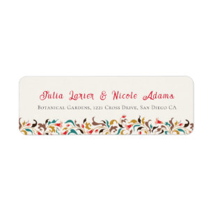 Modern Romantic Elegant Floral Wreath Wedding