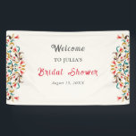 Modern Romantic Elegant Floral Wreath Wedding Banner<br><div class="desc">Beautiful Invitation to celebrate Special occasions and festivals comes with digital and E-invitation as per your request. We would love to replicate our designs to make multiple products like rsvp cards, labels envelopes, and more. Customisation is available for ready to print on request at info@shamaurcreatif@gmail.com. Look Forward to hearing from...</div>