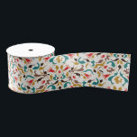 Modern Romantic Elegant Floral Wreath Wedding Grosgrain Ribbon<br><div class="desc">Beautiful Invitation to celebrate Special occasions and festivals comes with digital and E-invitation as per your request. We would love to replicate our designs to make multiple products like rsvp cards, labels envelopes, and more. Customisation is available for ready to print on request at info@shamaurcreatif@gmail.com Look Forward to hearing from...</div>