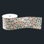 Modern Romantic Elegant Floral Wreath Wedding Grosgrain Ribbon<br><div class="desc">Beautiful Invitation to celebrate Special occasions and festivals comes with digital and E-invitation as per your request. We would love to replicate our designs to make multiple products like rsvp cards, labels envelopes, and more. Customisation is available for ready to print on request at info@shamaurcreatif@gmail.com Look Forward to hearing from...</div>