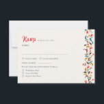 Modern Romantic Elegant Floral Wreath Wedding RSVP Card<br><div class="desc">Beautiful Invitation to celebrate Special occasions and festivals comes with digital and E-invitation as per your request. We would love to replicate our designs to make multiple products like rsvp cards, labels envelopes, and more. Customisation is available for ready to print on request at info@shamaurcreatif@gmail.com. Look Forward to hearing from...</div>