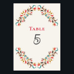 Modern Romantic Elegant Floral Wreath Wedding Table Number<br><div class="desc">Beautiful Invitation to celebrate Special occasions and festivals comes with digital and E-invitation as per your request. We would love to replicate our designs to make multiple products like rsvp cards, labels envelopes, and more. Customisation is available for ready to print on request at info@shamaurcreatif@gmail.com. Look Forward to hearing from...</div>