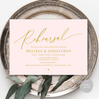 Modern Romantic Intimate Wedding Rehearsal Dinner