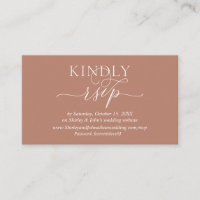 Modern Romantic, Online RSVP website