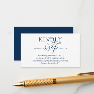 Modern Romantic, Online RSVP website Enclosure Card