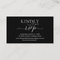 Modern Romantic, Online RSVP website