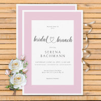 Modern Romantic Pink & White Bridal Brunch