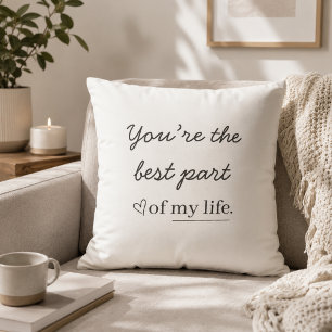 Modern Romantic Quote Throw Pillow