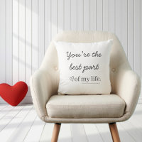 Modern Romantic Quote Throw Pillow