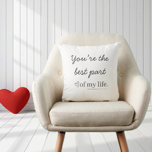 Modern Romantic Quote Throw Pillow