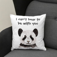Modern Romantic Quote With Black And White Panda