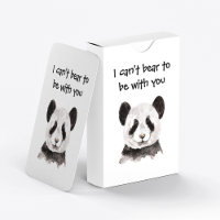 Modern Romantic Quote With Black And White Panda