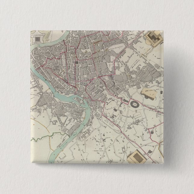 Modern Rome 15 Cm Square Badge (Front)