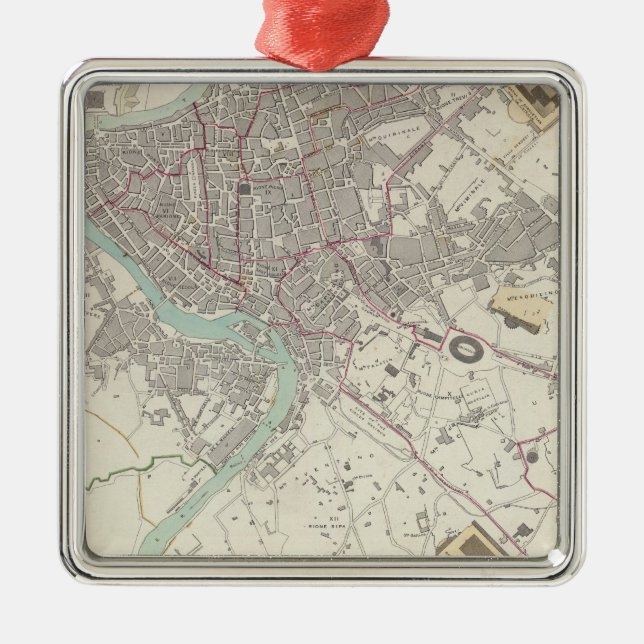 Modern Rome Metal Tree Decoration (Front)