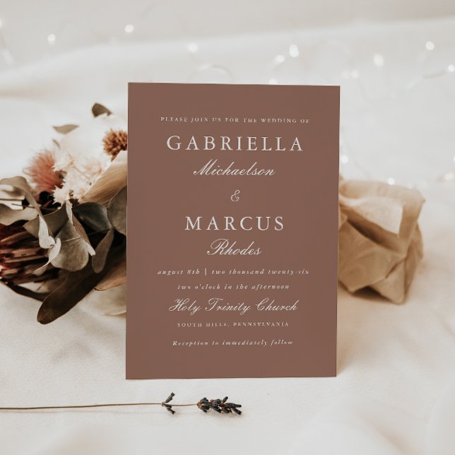 Modern Rose Blush Wedding Invitation (Creator Uploaded)