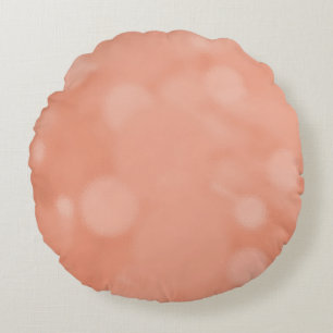 Modern Rose Gold Abstract Metallic Texture Round Cushion