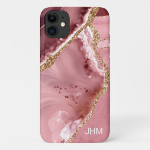 Modern Rose Gold Agate Case-Mate iPhone Case