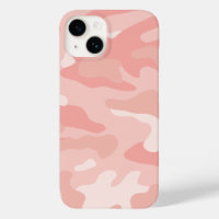 Modern Rose Gold Blush Pink Camo Pattern