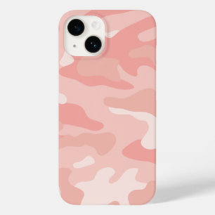 Modern Rose Gold Blush Pink Camo Pattern Case-Mate iPhone 14 Case