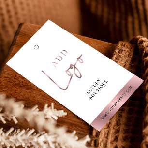 Modern Rose Gold Boutique Swing Tag Price Label