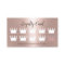 Modern Rose Gold Crowns Beauty Salon Spa Loyalty