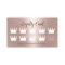 Modern Rose Gold Crowns Beauty Salon Spa Loyalty